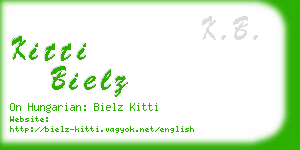 kitti bielz business card